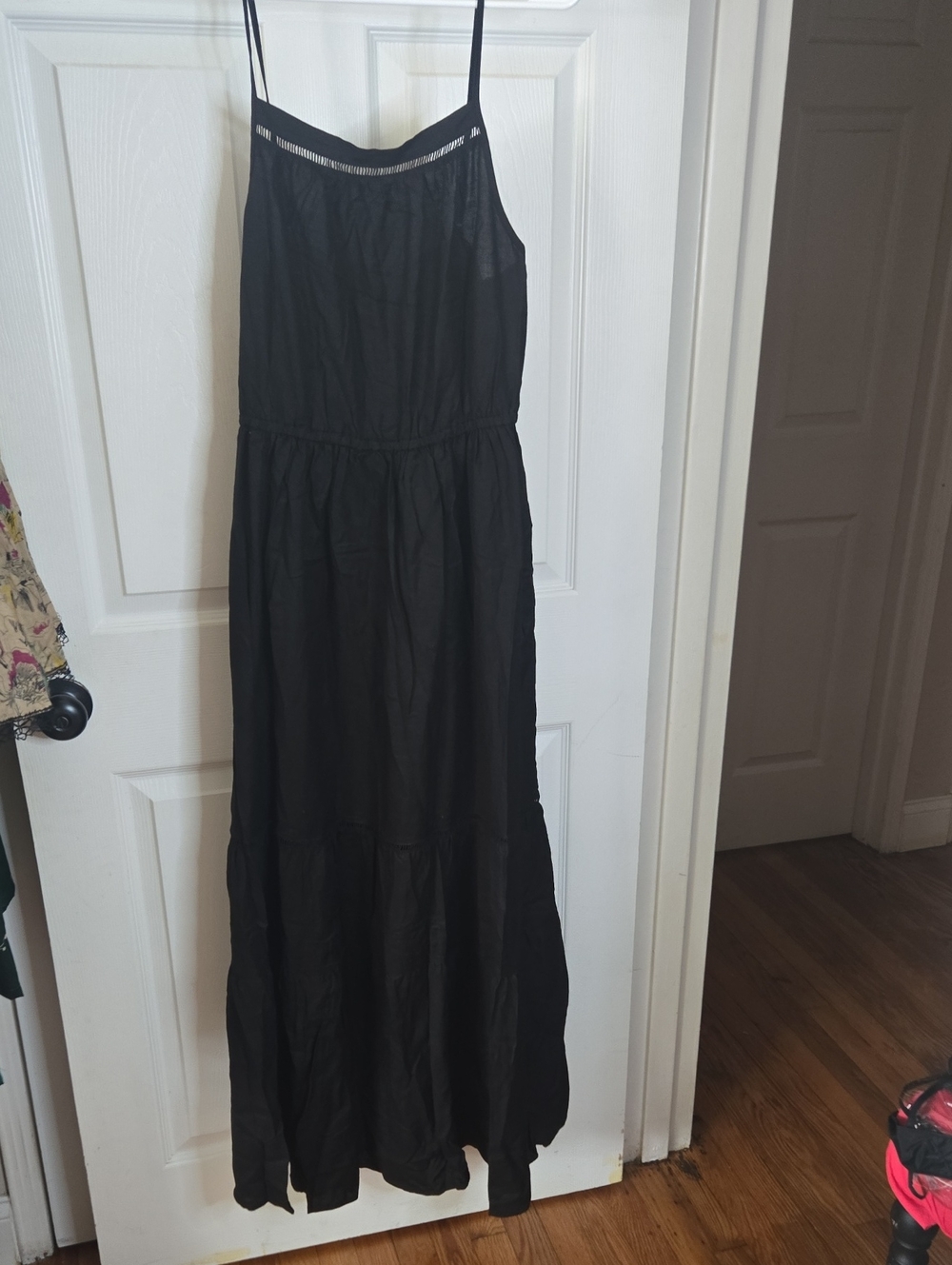 HEIMISH USA Black Spaghetti-Strap Maxi Dress